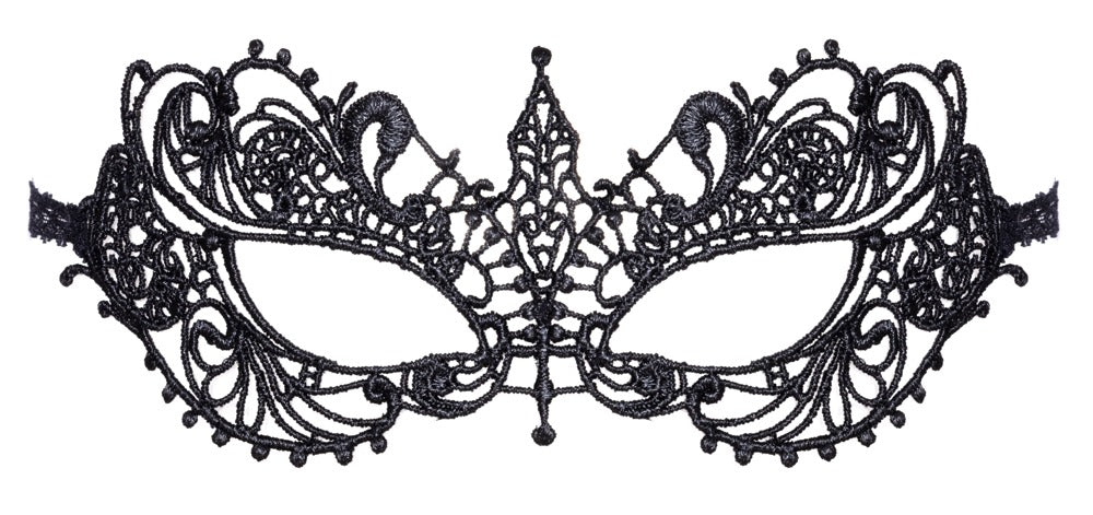 Antifaz Cottelli Accessoires Negro con Bordados de Encaje