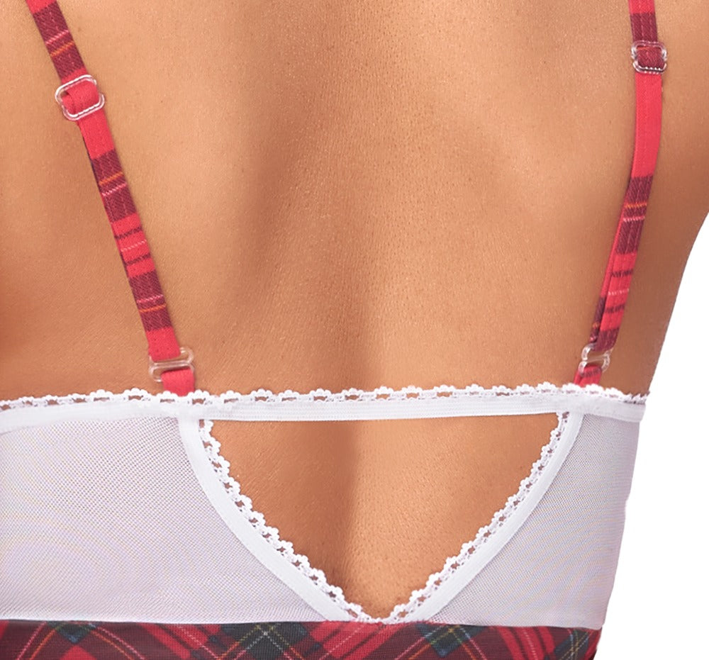 Disfraz Escolar Cuadros Cottelli Costumes - Vestido Plaid Sexy M