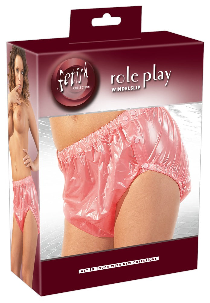 Diaper Briefs Pink M/L - Calzoncillos Transparentes Fetish Collection