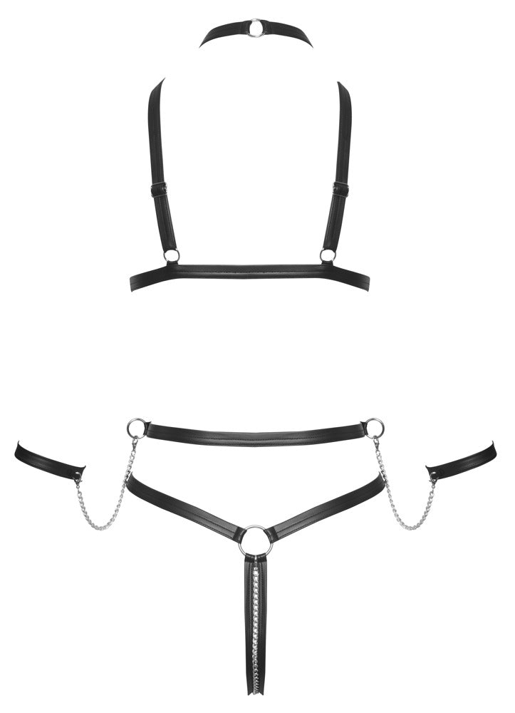 Bad Kitty Strap Body XL - Body Arnés Fetish Negro