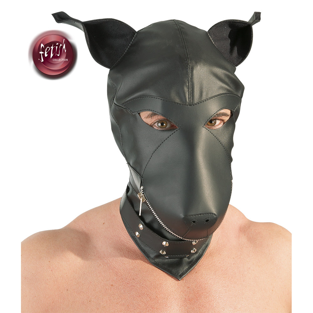 Máscara de Perro en Imitación de Piel - Fetish Collection