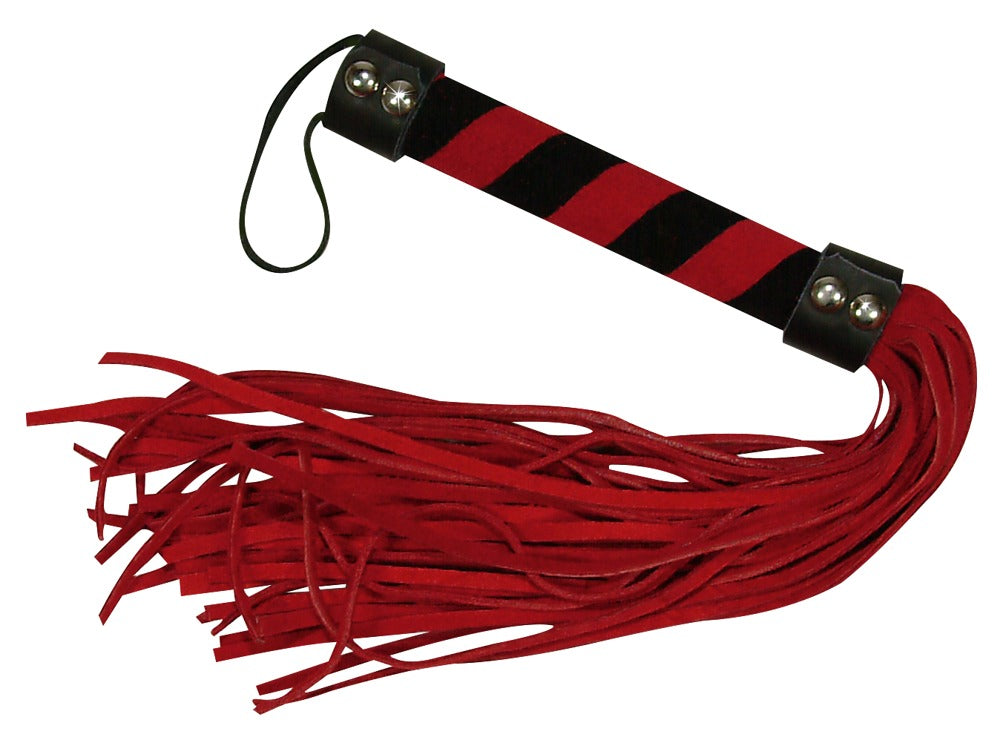 Red Flogger Bad Kitty - Fusta de Piel con Mango Bicolor