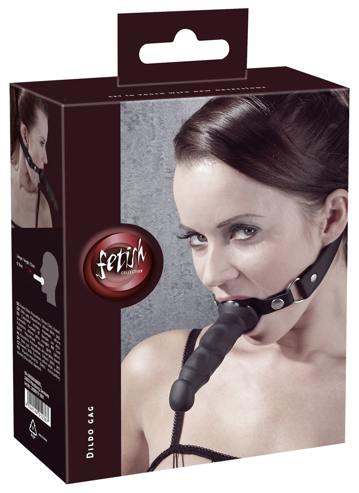 Mordaza de Imitación Cuero con Consolador - Fetish Collection