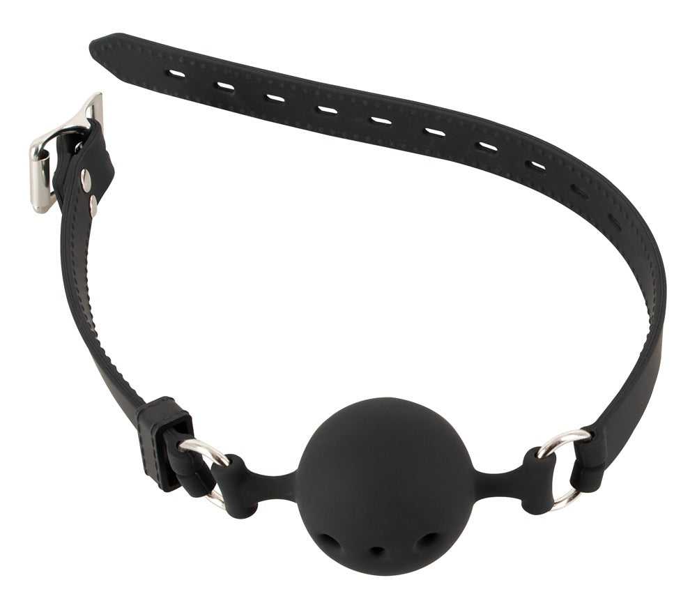Mordaza de Silicona Medium Bad Kitty - Gag Ajustable Negro