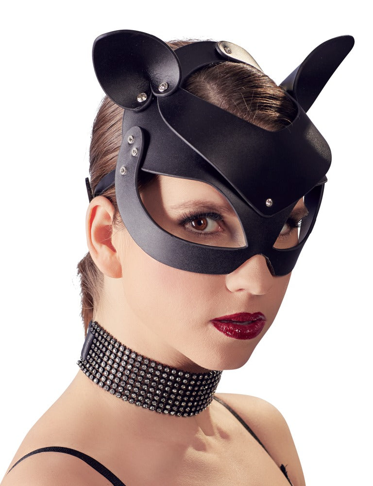 Bad Kitty Cat Mask Rhinestones - Máscara de Gato con Strass