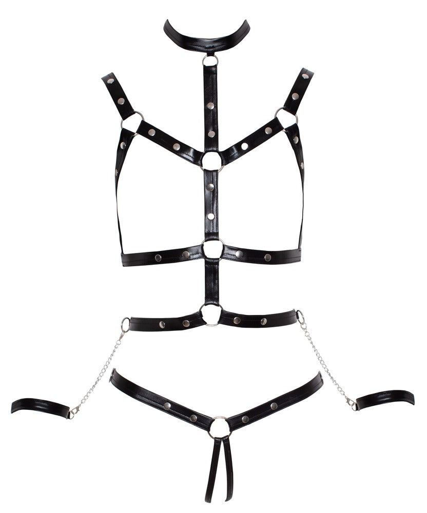 Bondage Body L/XL Bad Kitty - Arnés con Esposas de Mano