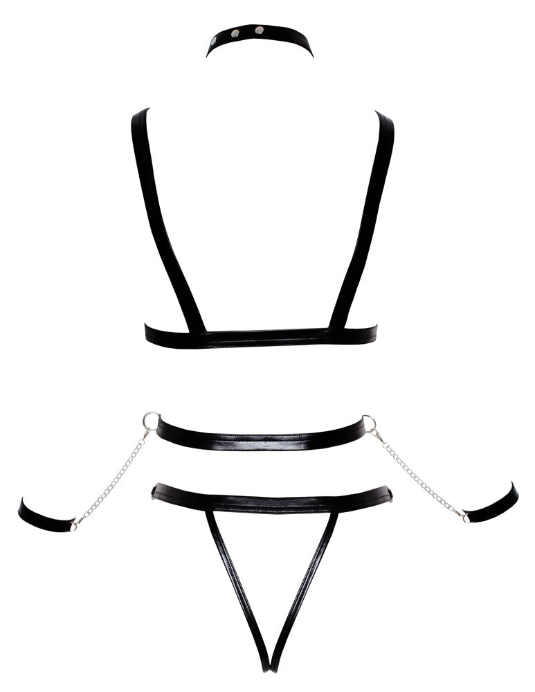 Bondage Body L/XL Bad Kitty - Arnés con Esposas de Mano