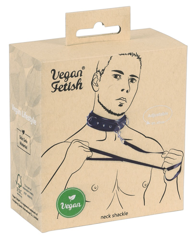 Collar Vegan Fetish con Correa Ajustable - Bondage Vegano
