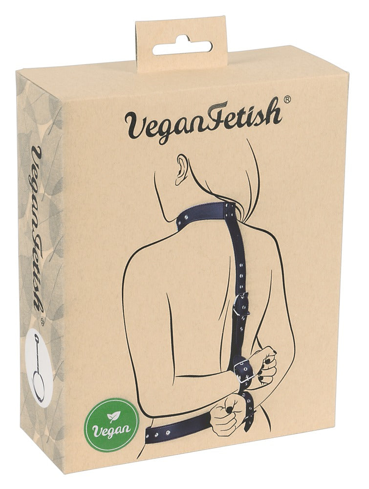 Neck-Wrist Restraint Vegan - Juego de Bondage Ajustable