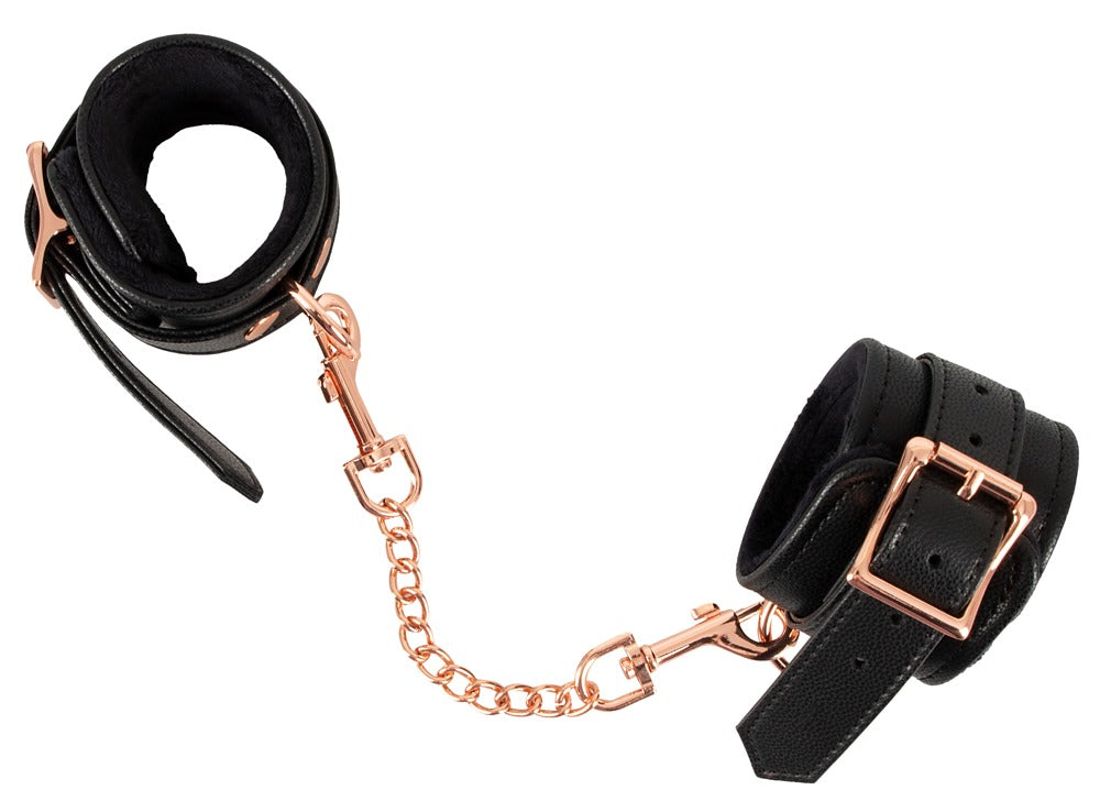 Bad Kitty Cuffs Black - Esposas de Bondage con Cadena Ajustables