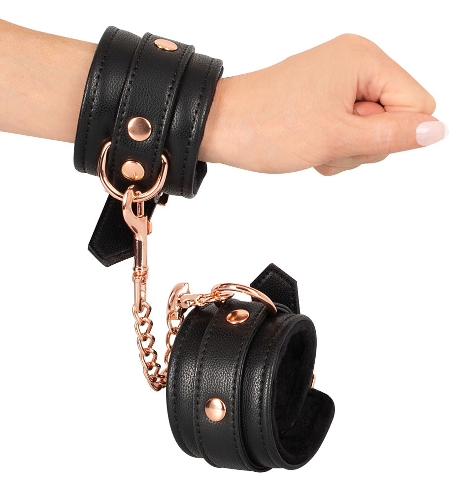 Bad Kitty Cuffs Black - Esposas de Bondage con Cadena Ajustables