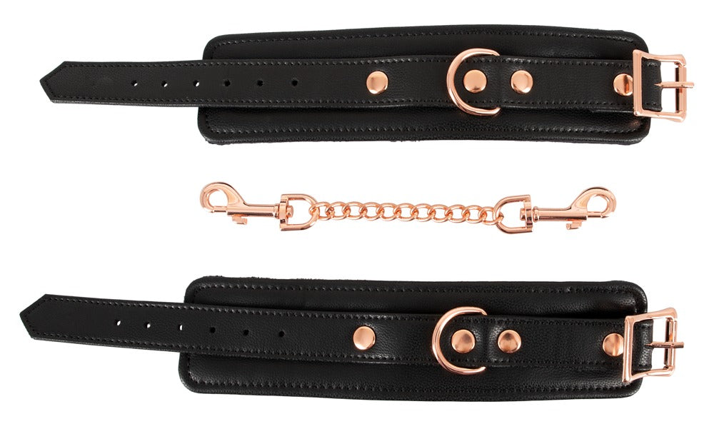 Bad Kitty Cuffs Black - Esposas de Bondage con Cadena Ajustables