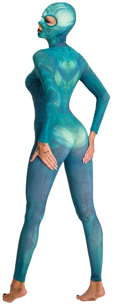 Beasty Cocks Jumpsuit Verde Reptil - Mono Fantasía S/M