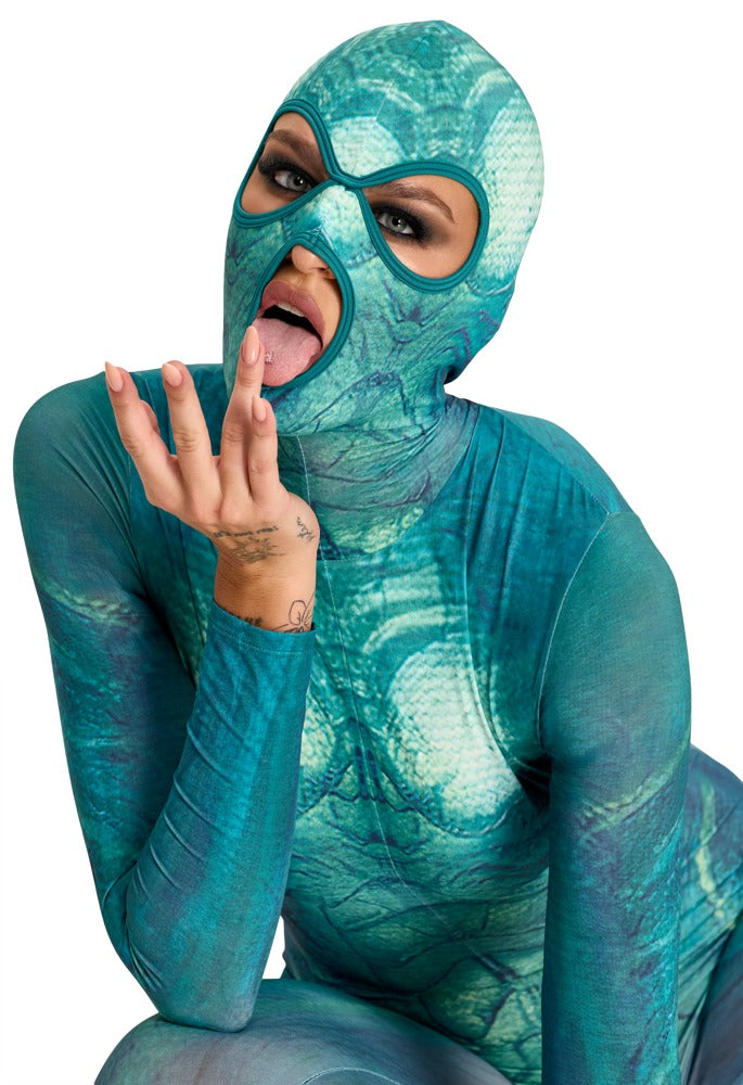 Beasty Cocks Jumpsuit Verde Reptil - Mono Fantasía L/XL