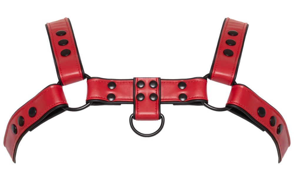 Arnés de Pecho Svenjoyment Rojo Piel Sintética S-XL