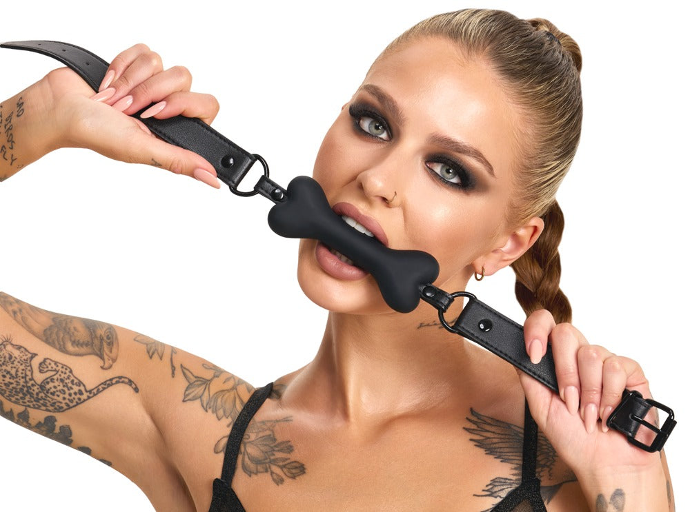 Bad Kitty Gag Dog Bone - Mordaza de Silicona con Diseño de Hueso