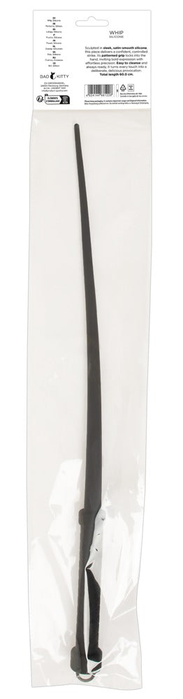 Bad Kitty Whip Silicone - Fusta de Silicona Negra