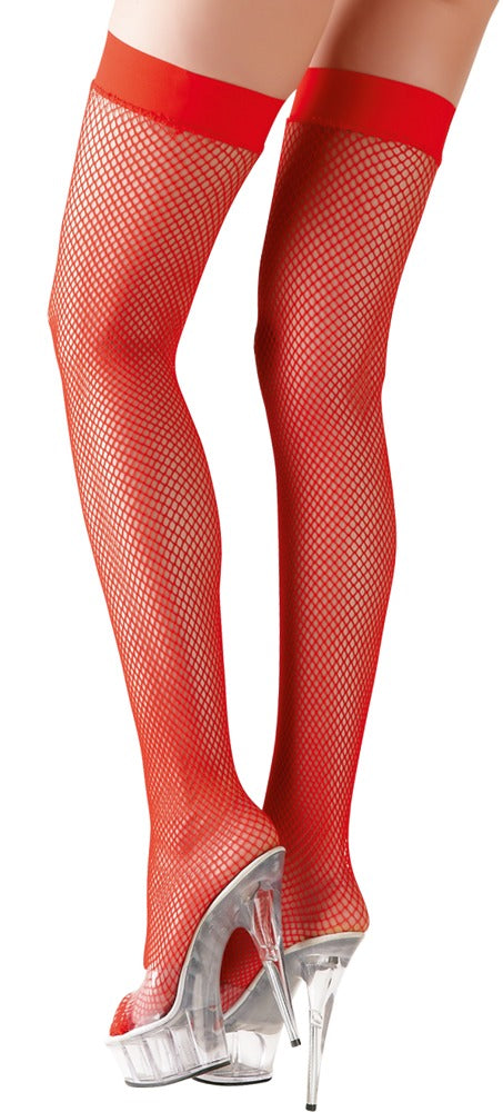 Hold-up Stockings Rojo Talla L - Cottelli Legwear
