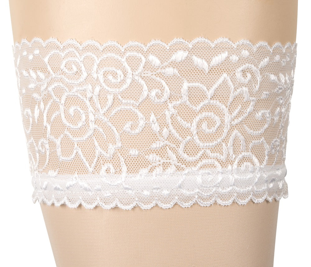 Hold-up Stockings White 5 - Medias de Sujeción Cottelli Legwear