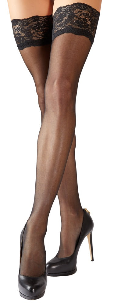 Hold-up Stockings Black 5 - Medias de Sujeción Cottelli Legwear