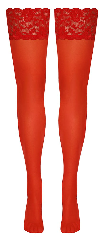 Hold-ups Red 2 Cottelli Legwear - Medias de Sujeción con Encaje