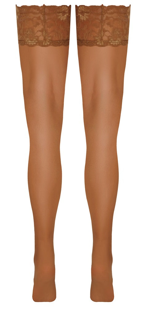 Hold-ups Skin 5 Cottelli Legwear - Medias de Encaje 20 Den