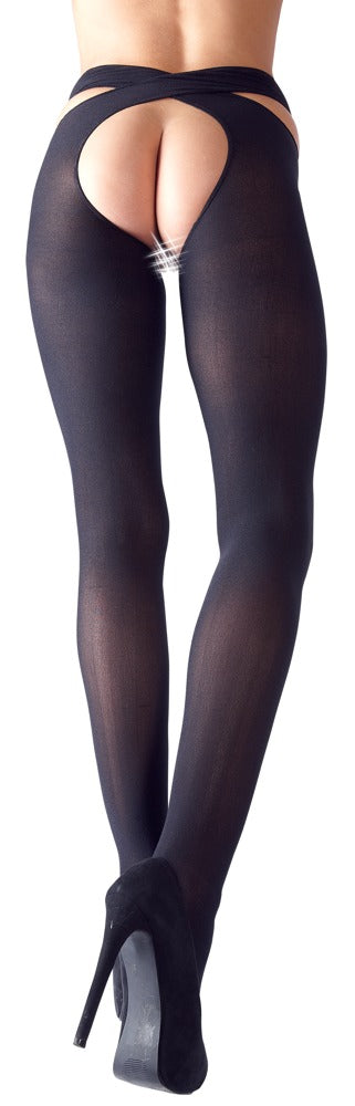 Stockings Cottelli Legwear Negro S/M - Medias con Tirantes Elásticos