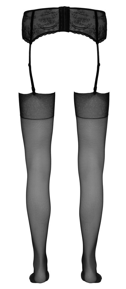 Stockings 5 Cottelli Legwear - Medias de Tirantes con Pie Preformado