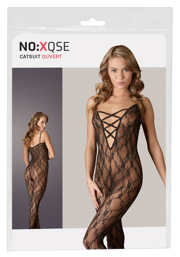 Lace Catsuit S/M No:Xqse - Body Entero de Encaje
