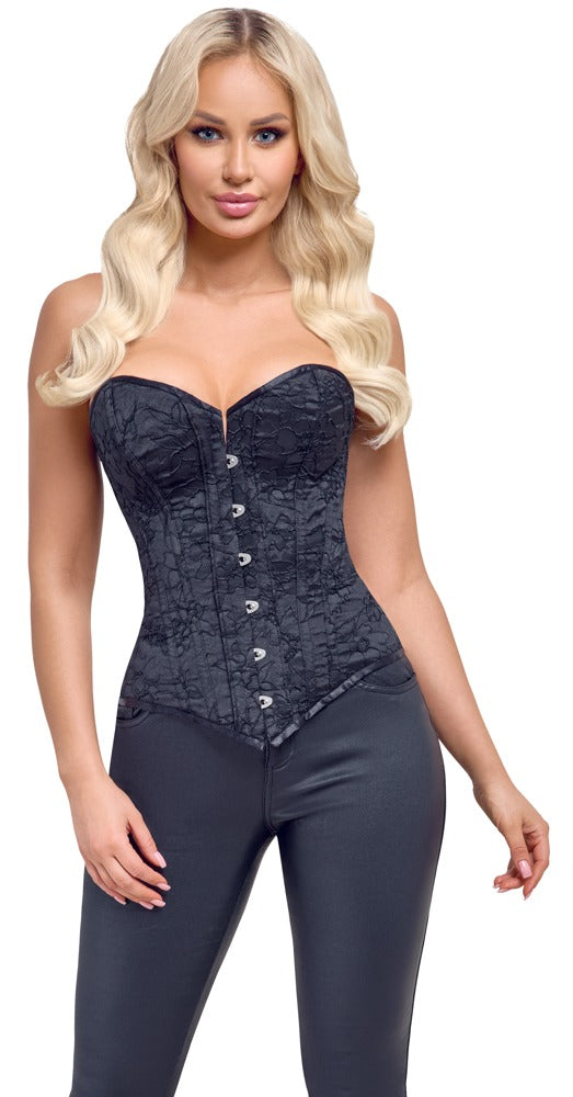 Corsage Cottelli PARTY sin Tirantes Negro Mate - Corpiño Moldeado