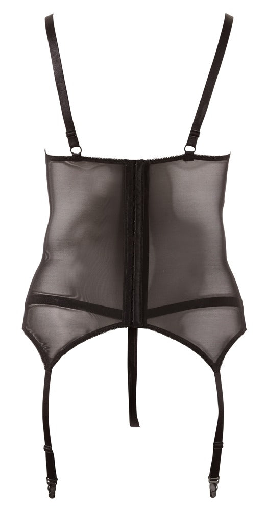Cami Suspender 4XL Cottelli Curves - Conjunto Negro con Tirantes Ajustables