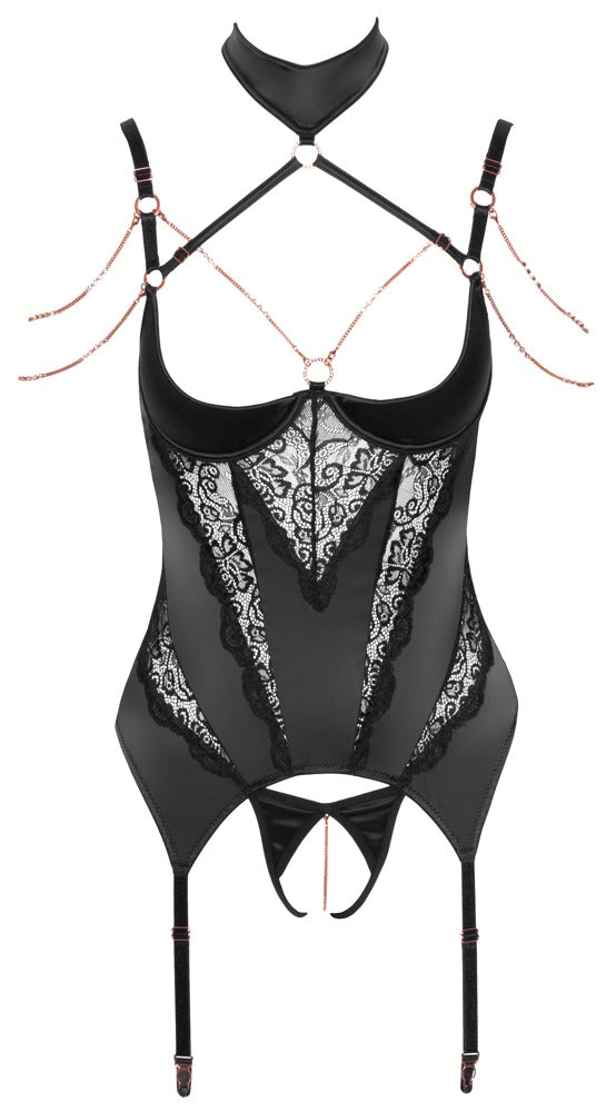 Basque 85C/XL Abierta Fina con Cadenas de Strass Desmontables