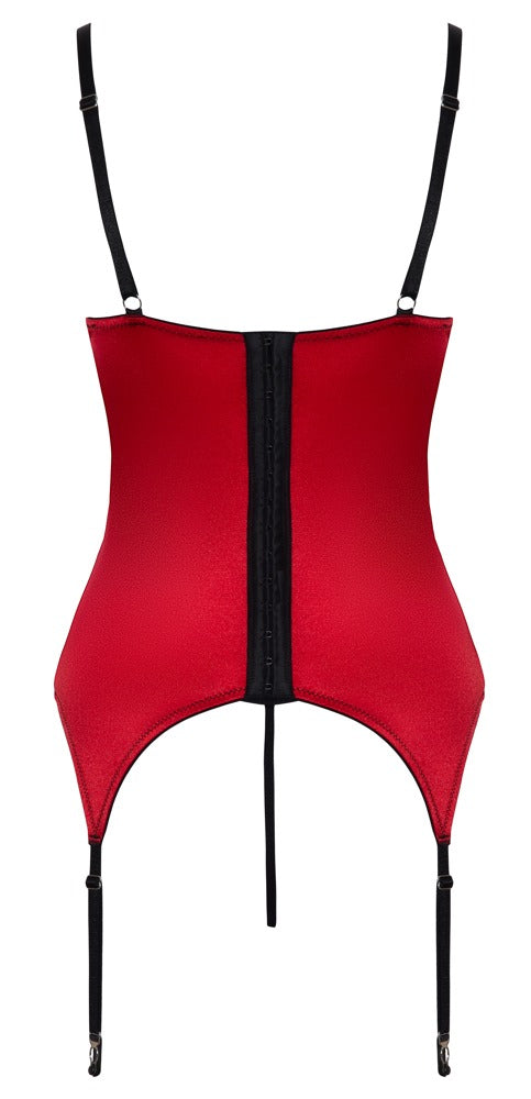 Cami Suspenders Rojo S - Conjunto Liguero Cottelli Lingerie