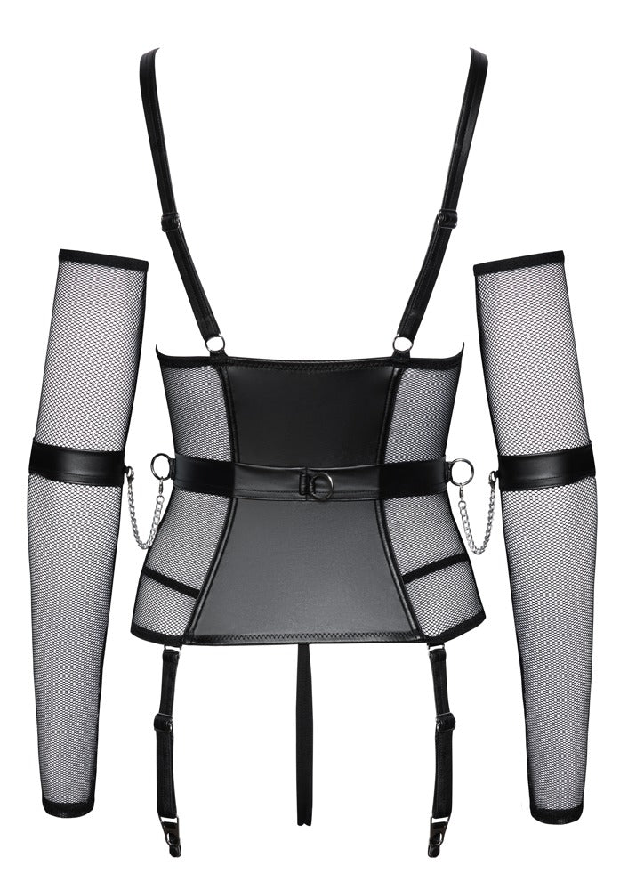 Bondage Basque XL Cottelli - Conjunto de Lencería con Accesorios