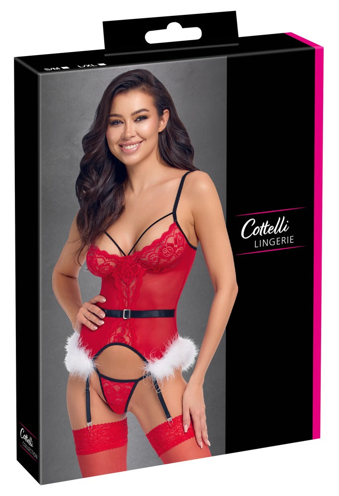 X-Mas Basque L/XL - Set Liguero Festivo Cottelli Lingerie