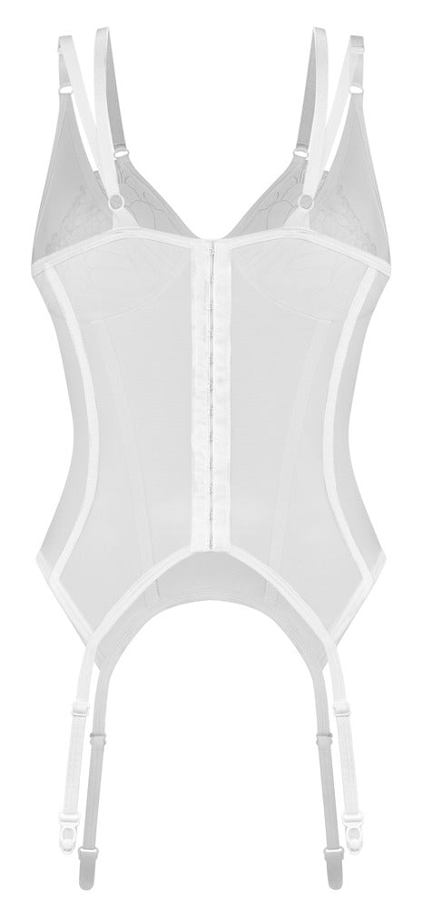 OBS Basque S/M - Top Transparente con Liguero Obsessive