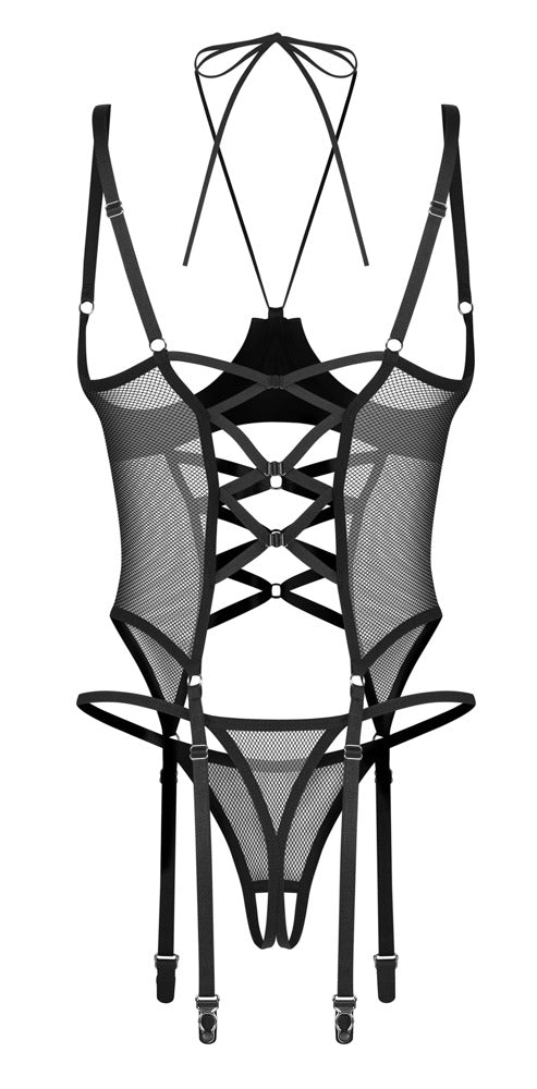 Obsessive Corset S/M - Top Dominna con Tanga Abierto