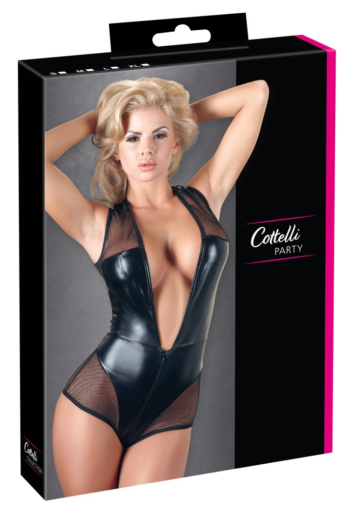 Body Black M Cottelli PARTY - Mezcla de Materiales Transparente y Efecto Mojado