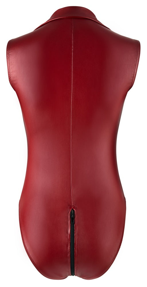 Body Zip Rojo XL - Cottelli PARTY | Traje de Una Pieza con Cremallera