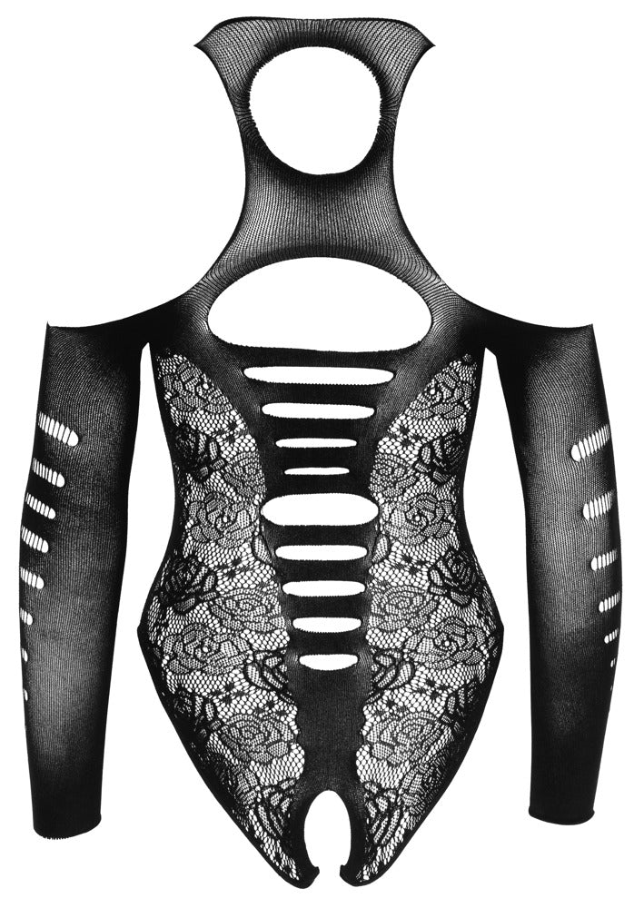 Body 3/4 Sleeves Ouvert NO:XQSE - Encaje Sensual con Recortes