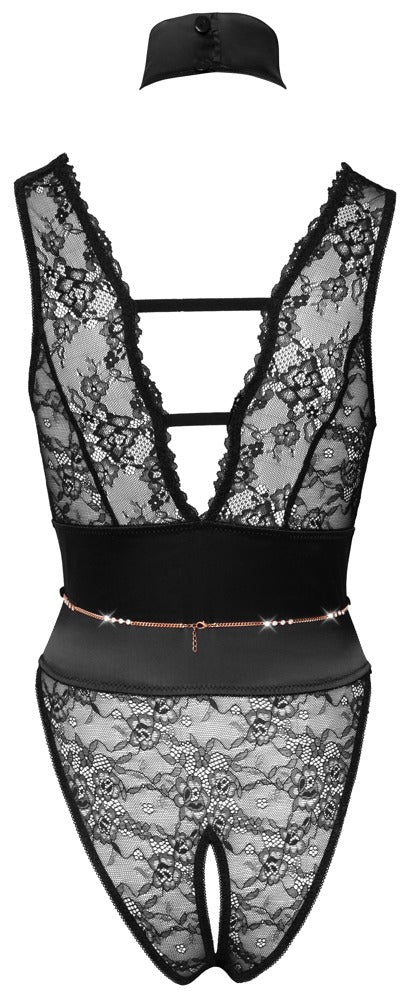 Body Rhinestones M - Encaje Erótico con Cadenas Desmontables