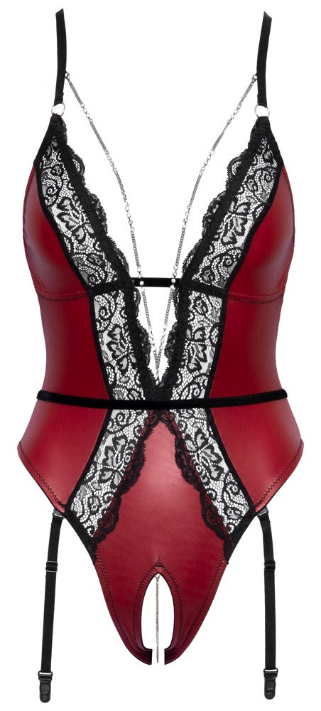 Body Abierta Fina Red/Black L - Diseño Sofisticado con Detalles en Encaje