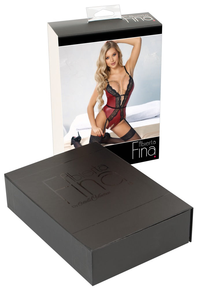 Body Abierta Fina Red/Black L - Diseño Sofisticado con Detalles en Encaje