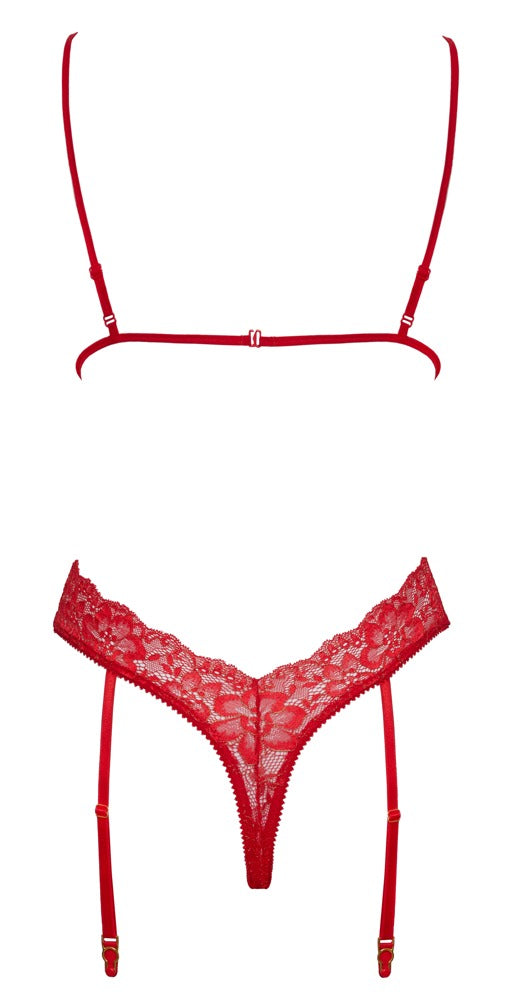 Body Rojo Encaje L/XL Kissable - Diseño Suspender Elegante