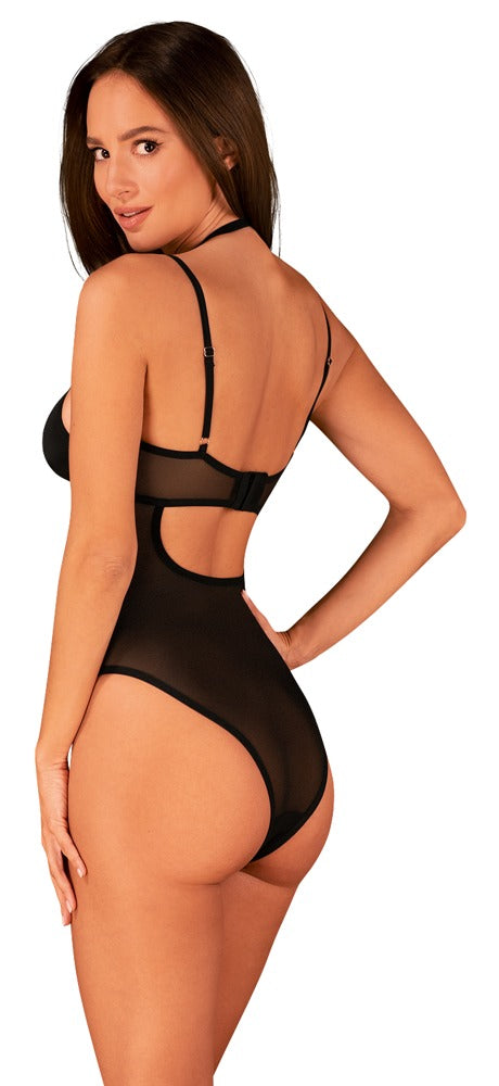 Body Selinne Obsessive - Elegancia en Fishnet Negro Talla M/L