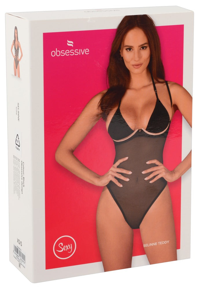 Body Selinne Negro XS/S - Obsessive Malla Elástica