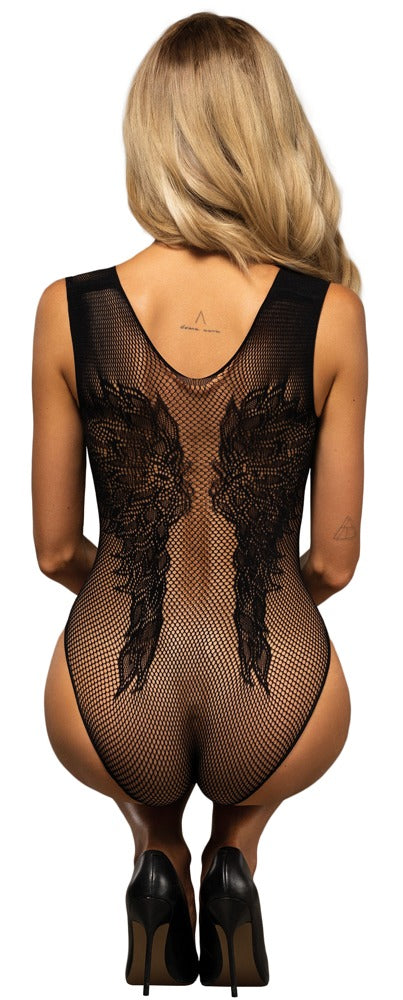 Body Obsessive B112 XL/2XL - Malla Elástica con Diseño Floral