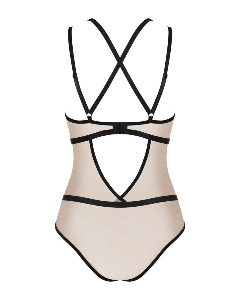 OBS Body S/M - Teddy Sensual Nude con Recortes
