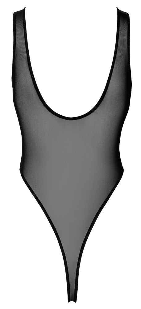 Noir Body Basic XL - Body Transparente de Tirantes Negro