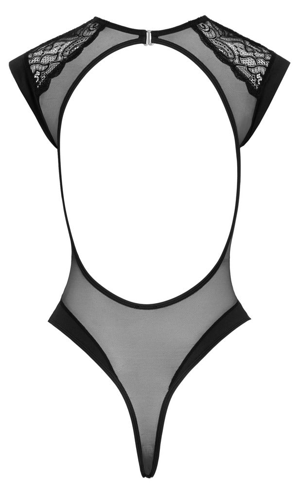 Body Rhinestones S/M Cottelli Lingerie - Encaje Negro con Pedrería